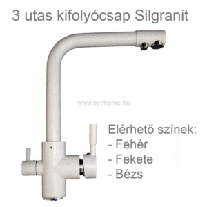 3 utas csaptelep silgranit