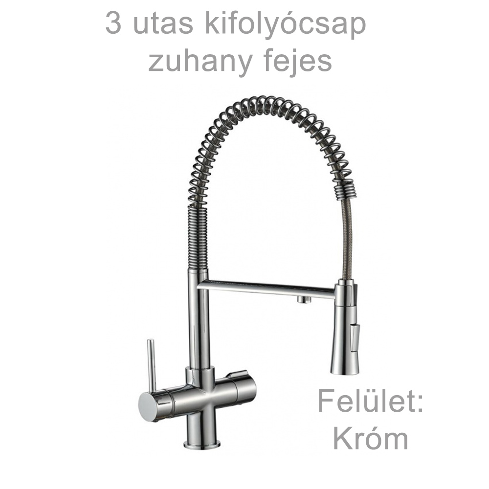 3 utas kifolyócsap zuhanyfejjel 1 3 utas csaptelep zuhany fejjel
