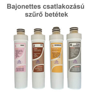 Bajonettes 4 db komplett garnítúra