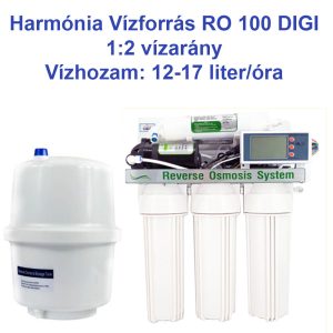 RO 100 Digi víztisztító, Reverz Ozmózis, digitális víztisztító, szűrőcsere kijelző funkcióval.